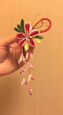 つまみ細工＋組みひも
